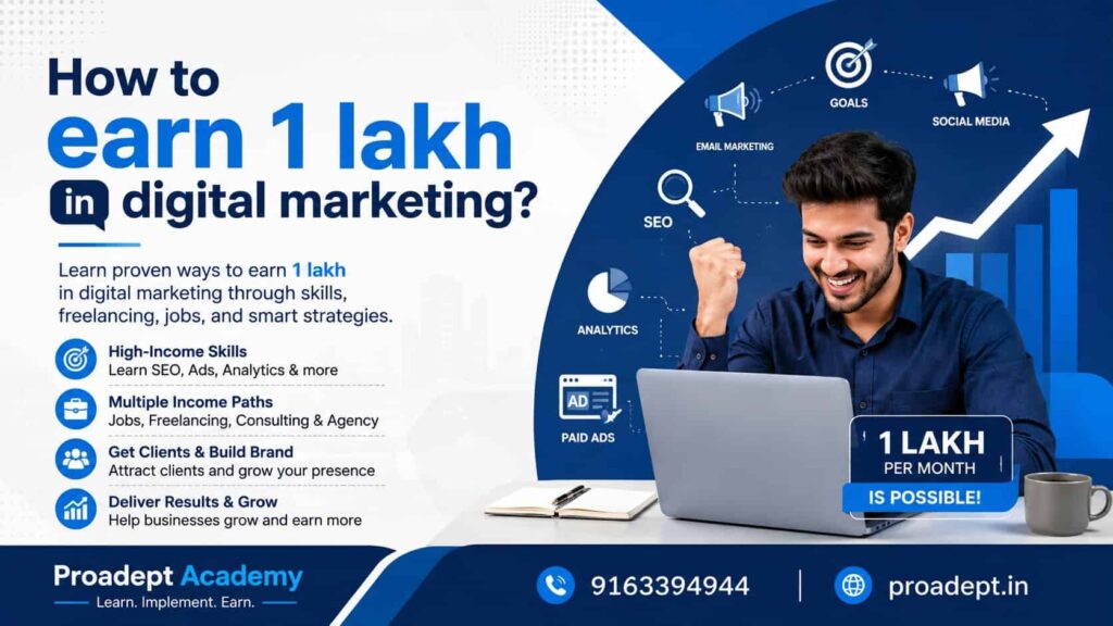 How to Earn 1 Lakh in Digital Marketing? A Detailed Guide for 2026